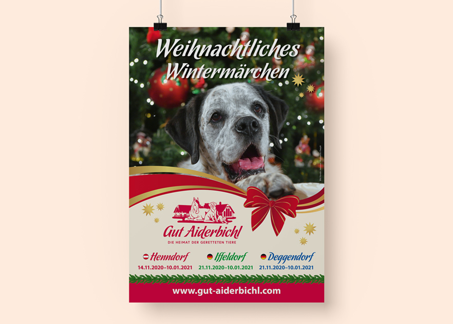 Wendtpunkt Claudia Wendt Grafikdesign Gut Aiderbichl Anzeige Weihnachtliches Wintermärchen